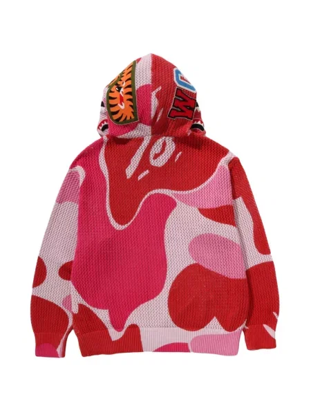 Kapucnis melegítő felső A Bathing Ape® rózsaszín