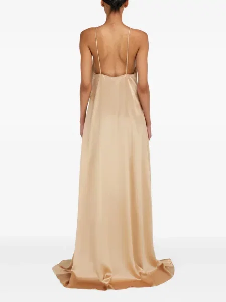 Rochie maxi Ferragamo cu decolteu în V de costum