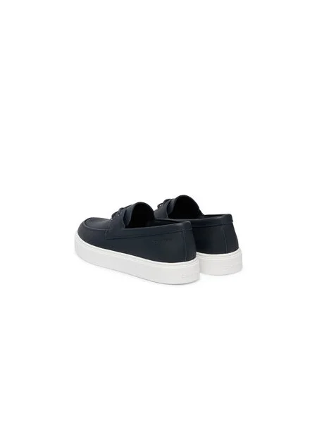 Poltopánky Calvin Klein Hybrid Clean Boat Shoe Lth Tmavomodrá