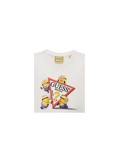 Guess Jeans Majica Regular Fit bela