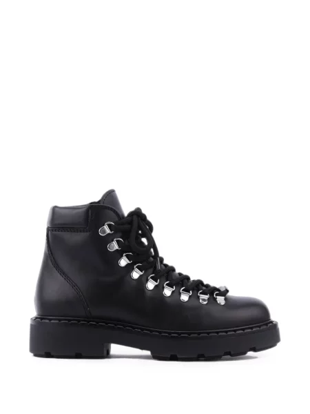 Botine Paul Warmer cu șireturi din dantelă negru