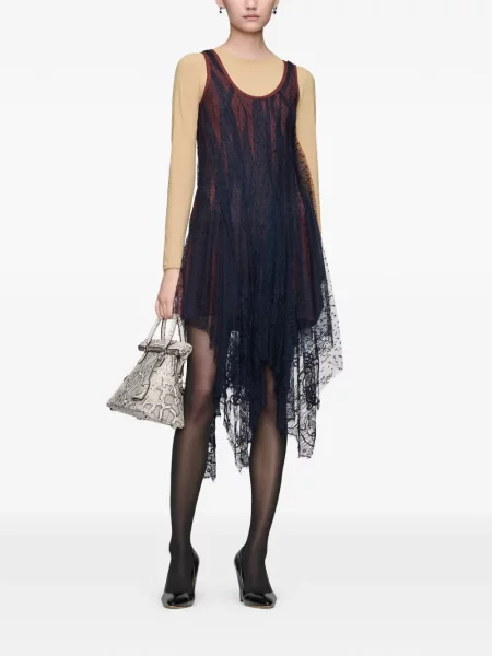 Rochie Maison Margiela din dantelă albastru