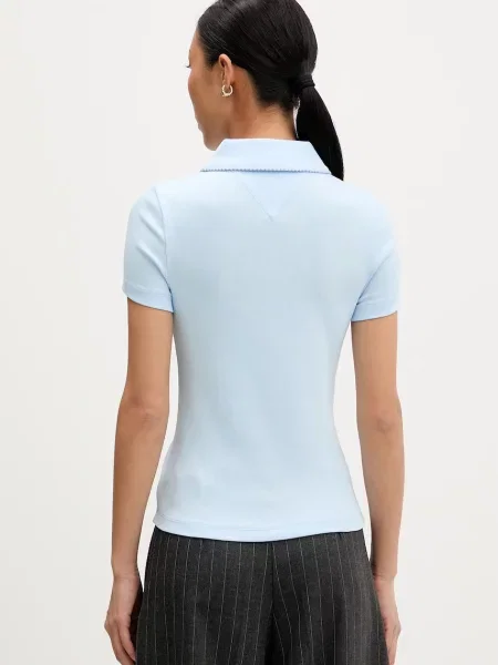 Tommy Jeans polo z niebieska