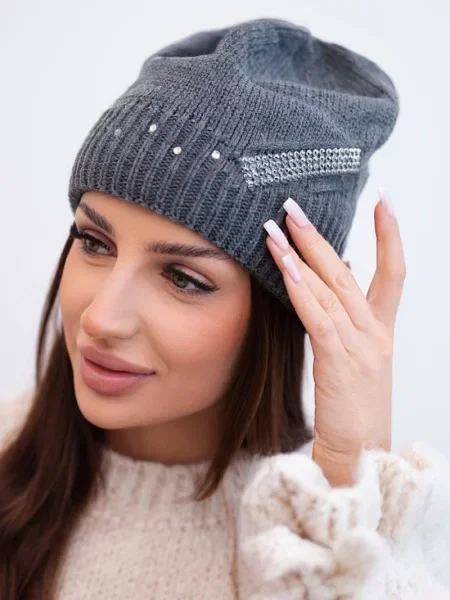 Căciulă Kesi de cristal gri