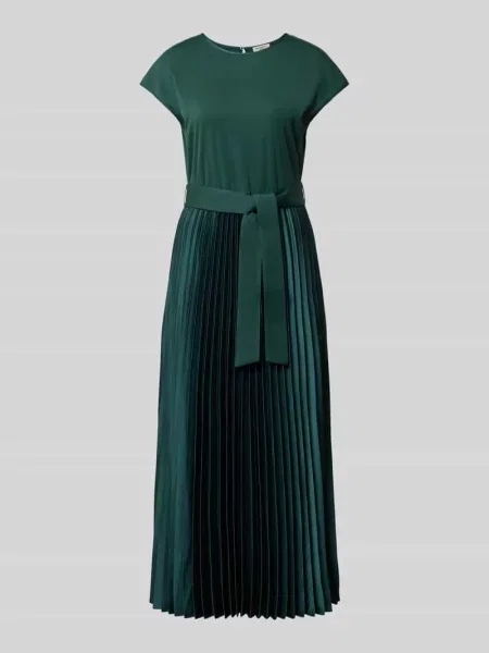 Sukienka casualowa o kroju regular fit z plisowaną spódnicą model GELA' Weekend Max Mara