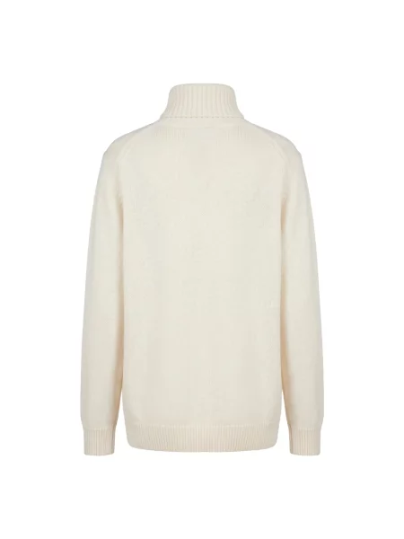 Dzianinowy sweter Moorer biały