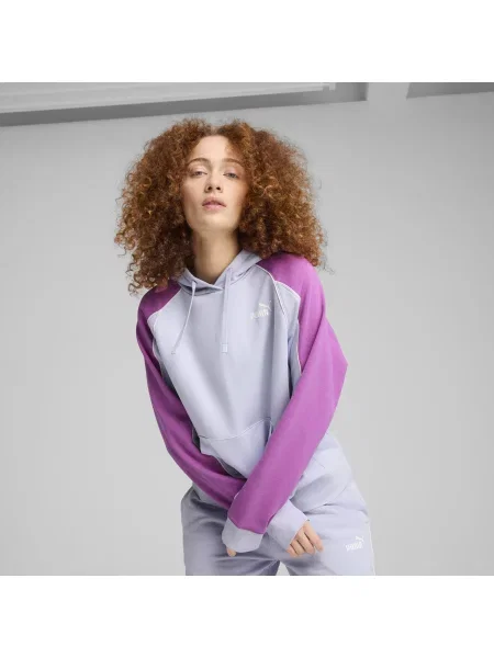 Puma bluza z kapturem wzorzysta niebieski