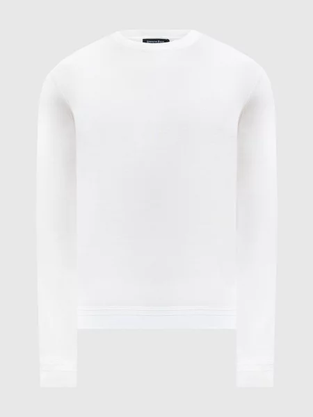 Шелковый свитер Stefano Ricci белый