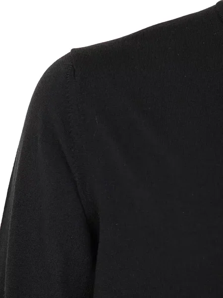 Pulover Zanone cu decolteu în V negru