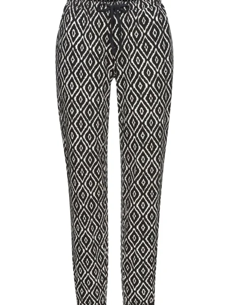 VIVANCE Spodnji del pižame Dreams črna bela