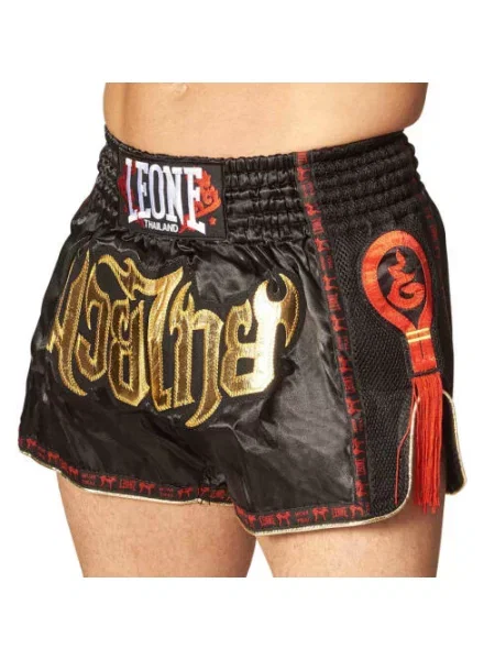 Spodenki bokserskie Leone bangkok kick-thai czarne