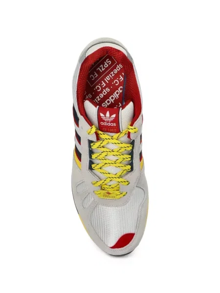 Sală de gimnastică leggings Adidas cu broderie cu dungi alb