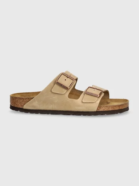 Кожаные вьетнамки Birkenstock коричневые