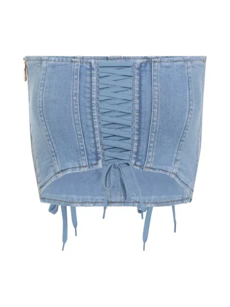 Top Elisabetta Franchi niebieski