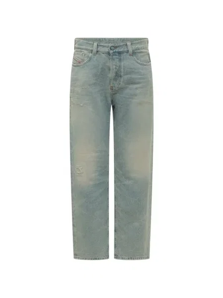 Jeansy Diesel D-Ark z przetarciami niebieskie