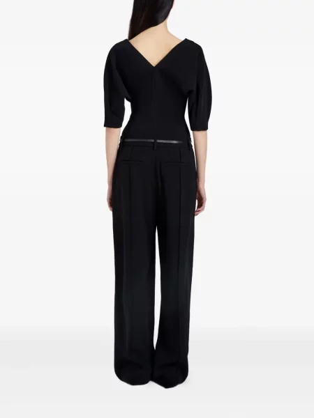 Топ Proenza Schouler с V-образно деколте черно