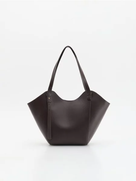 Reserved Geantă shopper maro-închis maro