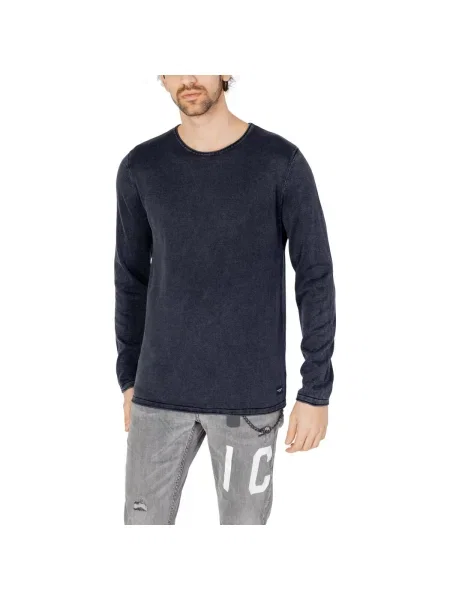 JACK & JONES Sveter Leo námornícka modrá
