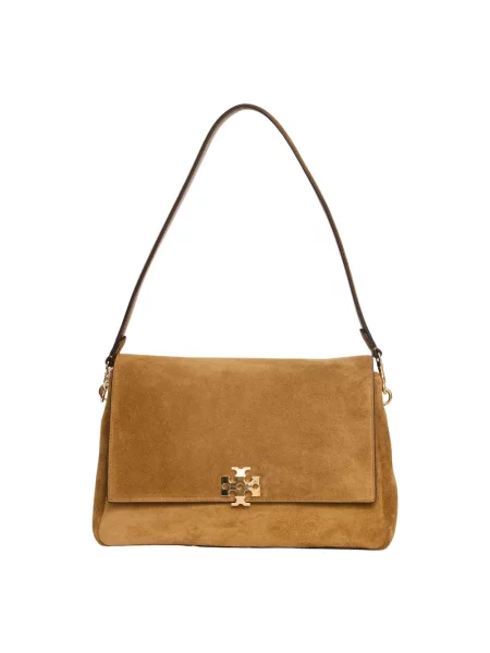 Torebka Tory Burch zamszowa brązowa