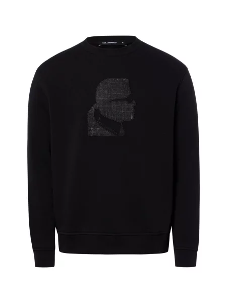KARL LAGERFELD Bluza Mężczyźni M czarny