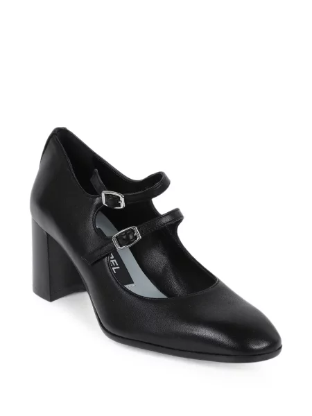 Pantofi cu toc Carel Paris cu bretele negru