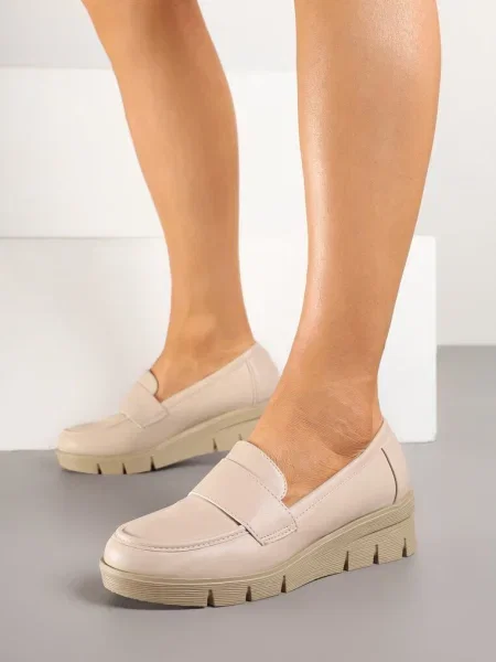 Pantofi casual Zorvia bej
