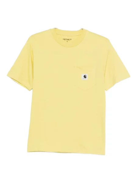 Majica Carhartt Wip s autogramom žuta