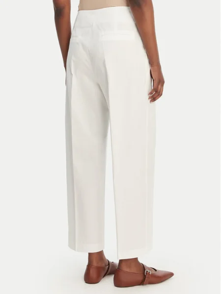BOSS Pantaloni culotte Tulotta alb