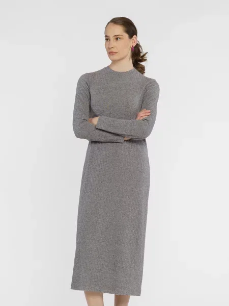 Сукня міді Arber віскоза/поліестер сірий