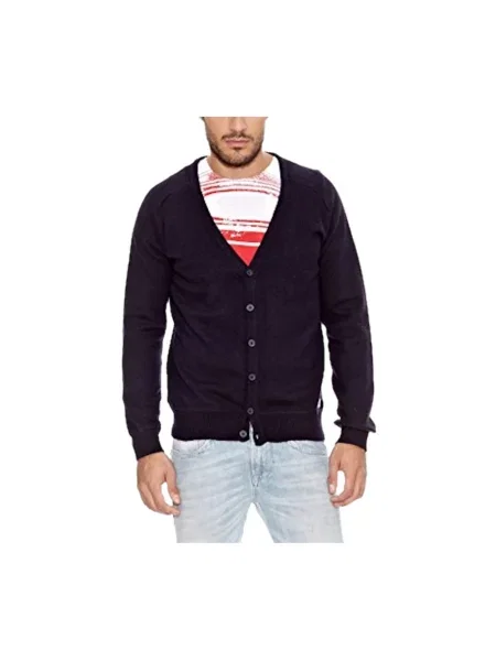 Kardigan Pepe Jeans z kaszmiru niebieski