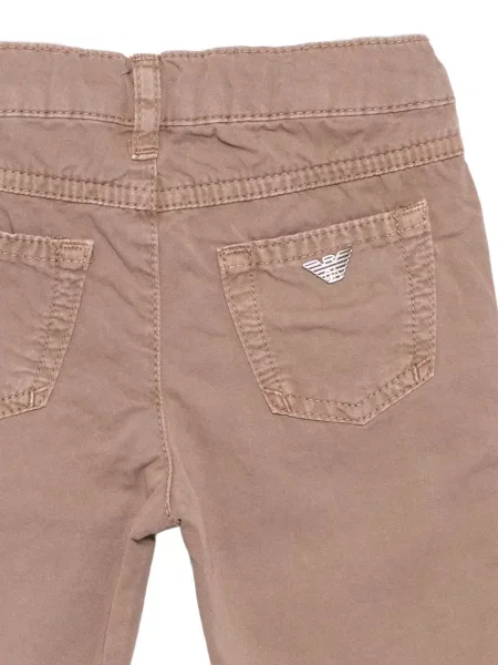 Spodnie dziecięce Emporio Armani brązowe