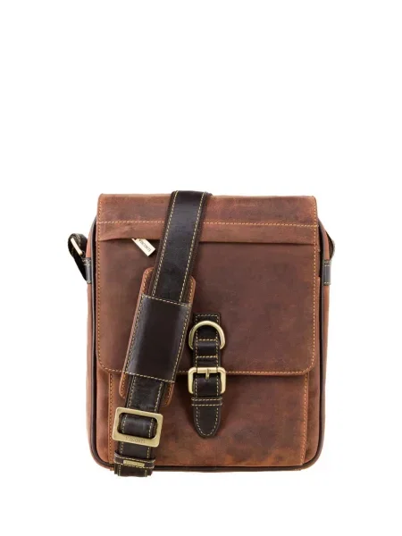 Кожаная сумка Visconti коричневая