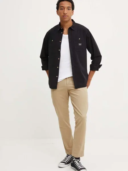 Сорочка Guess Jeans regular класичний комір чорний