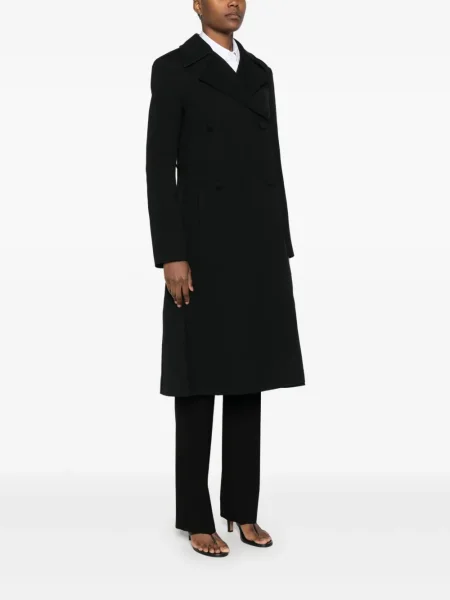 Dvouřadý kabát Jil Sander Pre-owned černý
