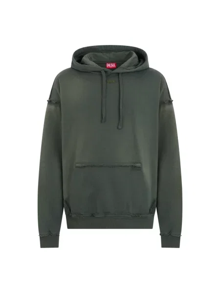 Bluza z kapturem Diesel z kapturem zielona