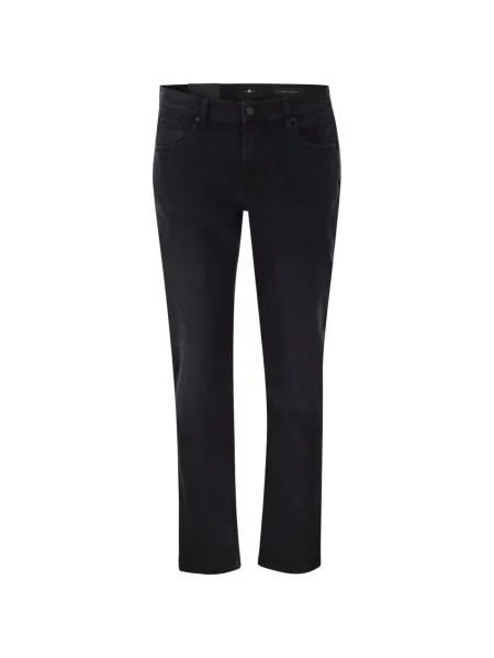 Blugi conici 7 For All Mankind conici negru