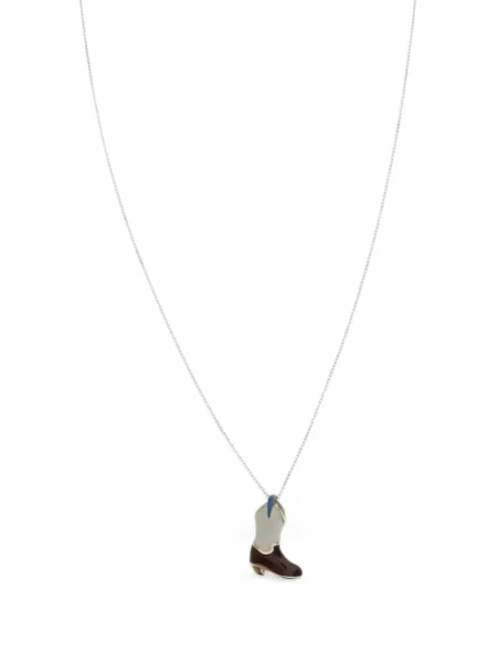 Botine Aliita cowboy argintiu