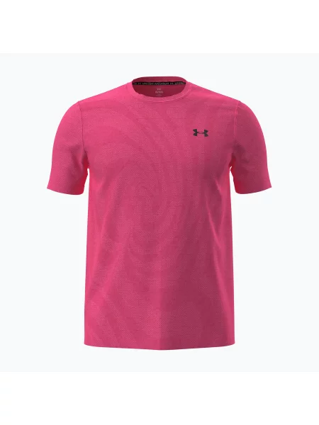 Tricou de antrenament pentru bărbați Under Armour Vanish Seamless Novelty bittersweet pink/black negru