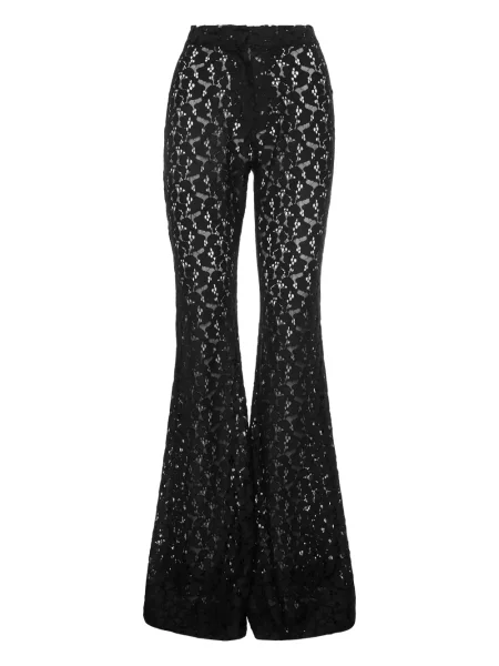 Pantaloni Ana Radu din dantelă negru