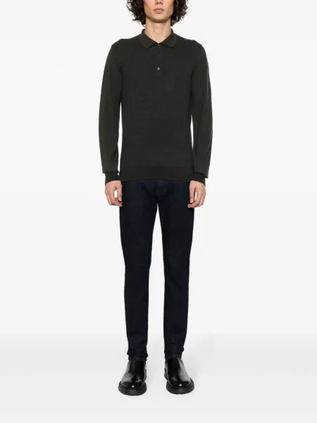 Polo Corneliani wełniane zielone