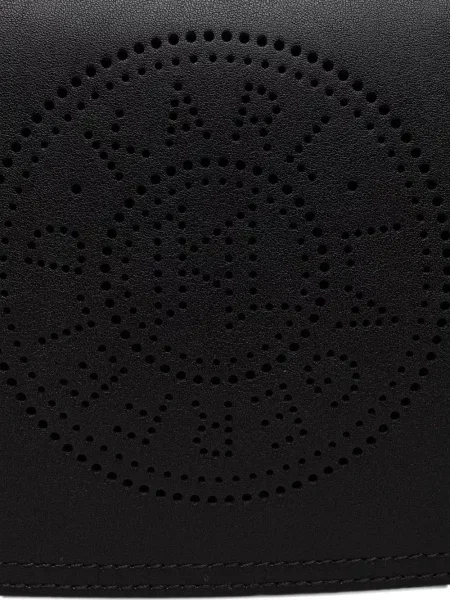 Geanta crossbody Karl Lagerfeld din piele cu autograf negru