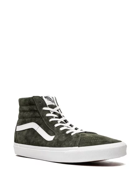 Zomšinės sportbačiai Vans SK8 Hi žalia