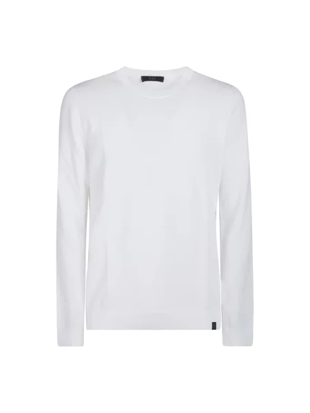 Dzianinowy sweter Fay biały