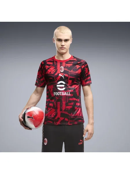 Koszulka rozgrzewkowa AC Milan PUMA czarna