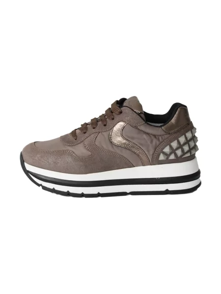 Sneakersy Voile Blanche skórzane brązowe