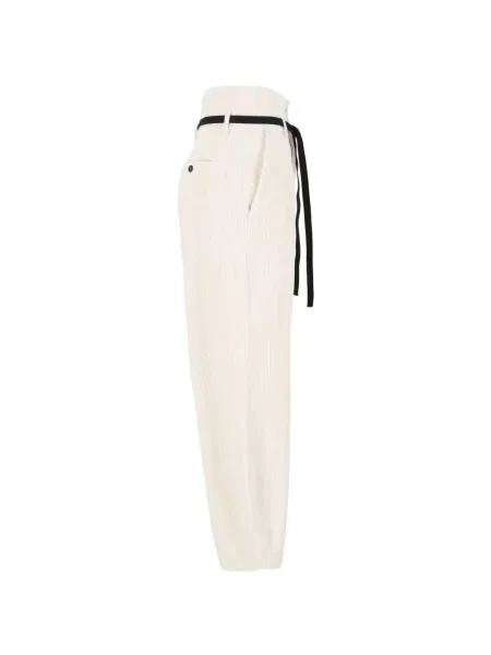 Cu centură pantaloni Barena de catifea cord