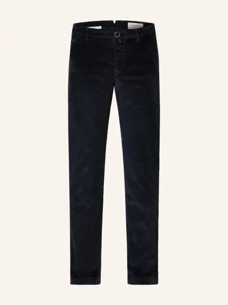 Jacob Cohen Manšestrové Chino Kalhoty Bobby Slim Fit tmavě modrá