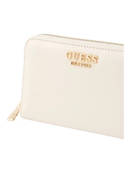 Portfel Guess skórzany beżowy