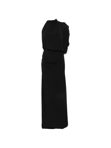 Rochie Rame drapată cu un umăr gol negru