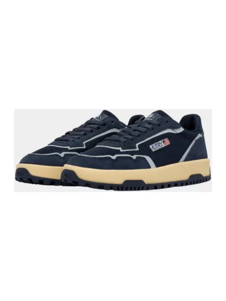 Sneakersy Autry skórzane niebieskie